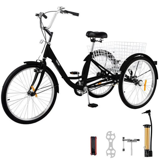 Vevor  20 in. single speed adult tricycle, black