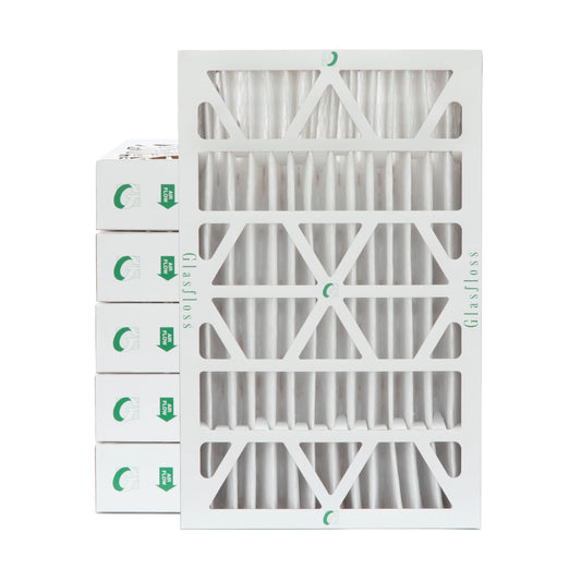 6 pack of 12x24x4 merv 13 pleated 4" inch air filters by glasfloss. actual size: 11-3/8 x 23-3/8 x 3-3/4