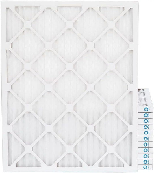 18x24x1 merv 11, mpr 1000 pleated furne 1" air filters by pamlico. case of 12. ext size: 17-1/2 x 23-1/2 x 3/4