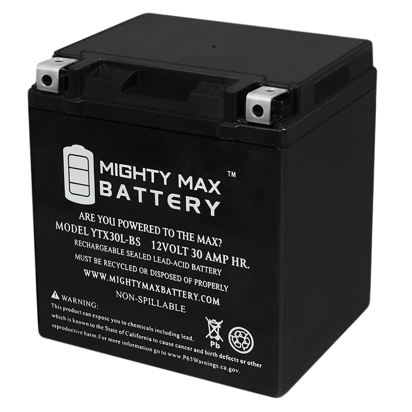 Ytx30l-bs 12v 30ah replacement battery for polaris bombardier sea doo gtx