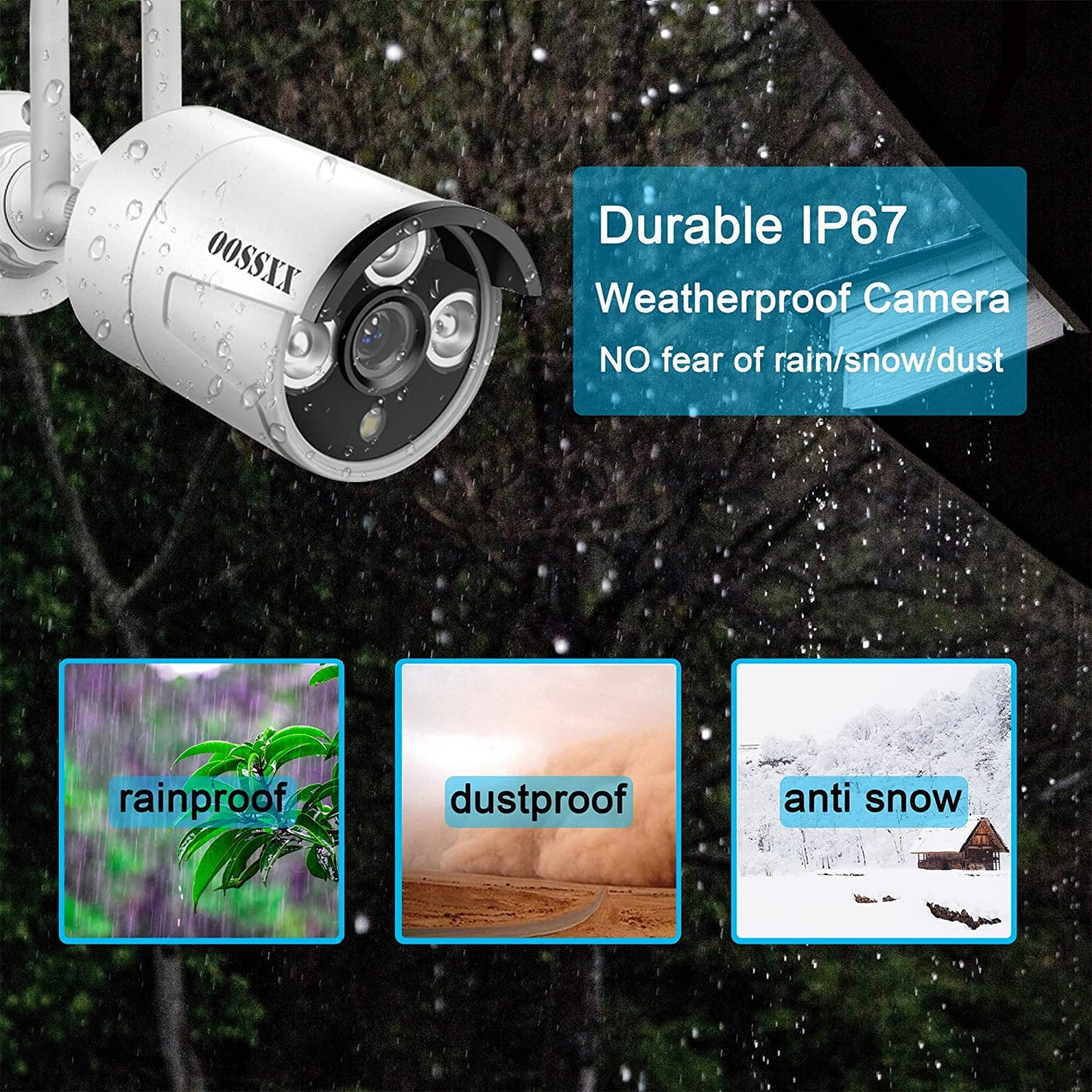 【8ch expandable·audio】 all in one monitor wireless security camera system,home surveillance video camera kits with 10" hd screen,4pcs outdoor/indoor cctv wifi cameras,1tb hdd, waterproof,remote view