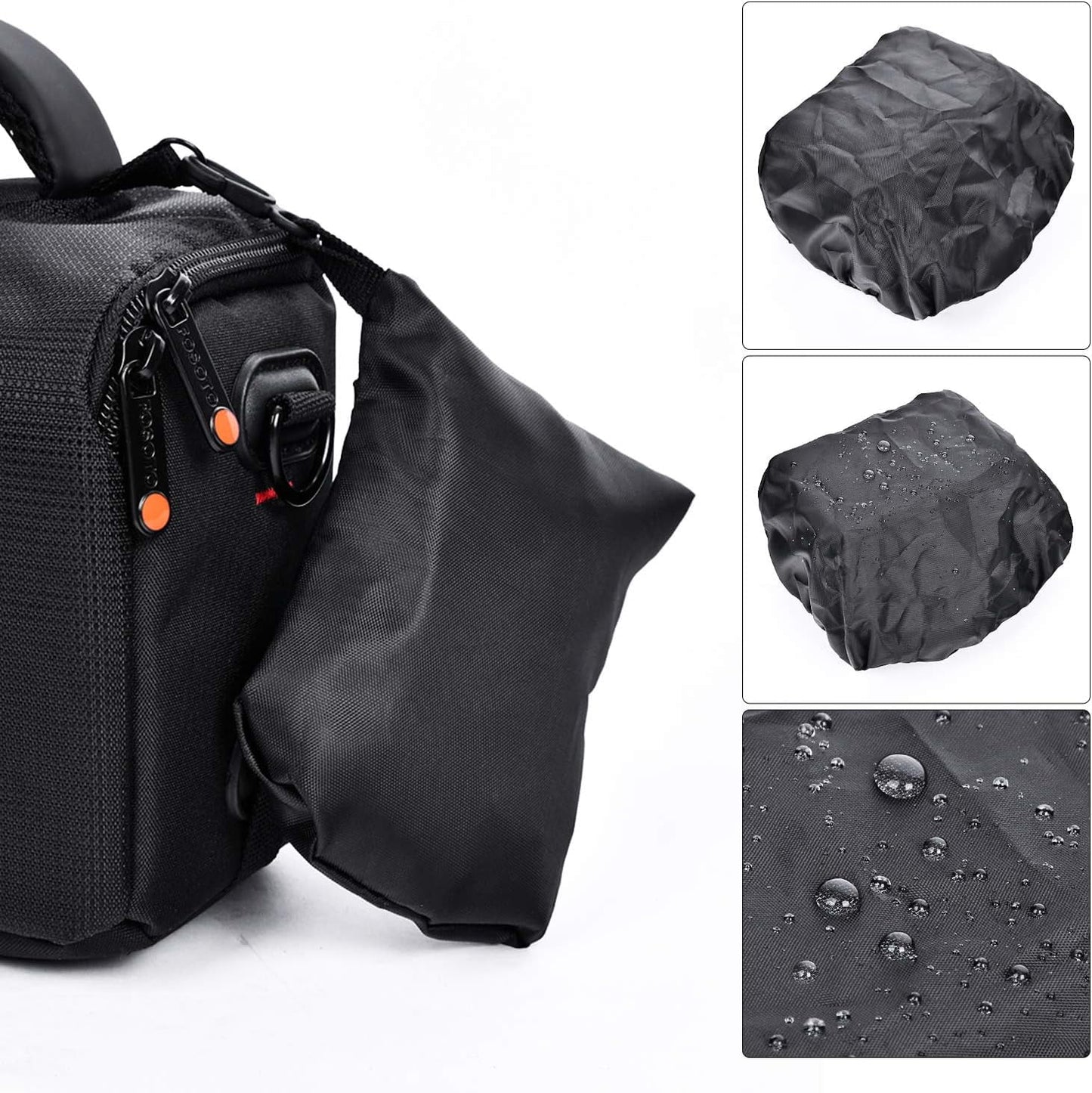 Waterproof anti-shock camera case bag compatible for canon powershot sx540 sx530 sx60 sx420 hs m5,nikon coolpix l340 b500 b700 l330 l840 p610,panasonic lumix,sony a6000 digital camera