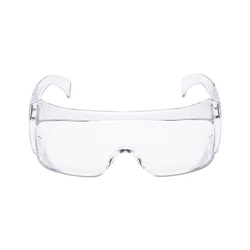 Tour guard v safety glasses one size fits most, clear frame/lens, 20/box