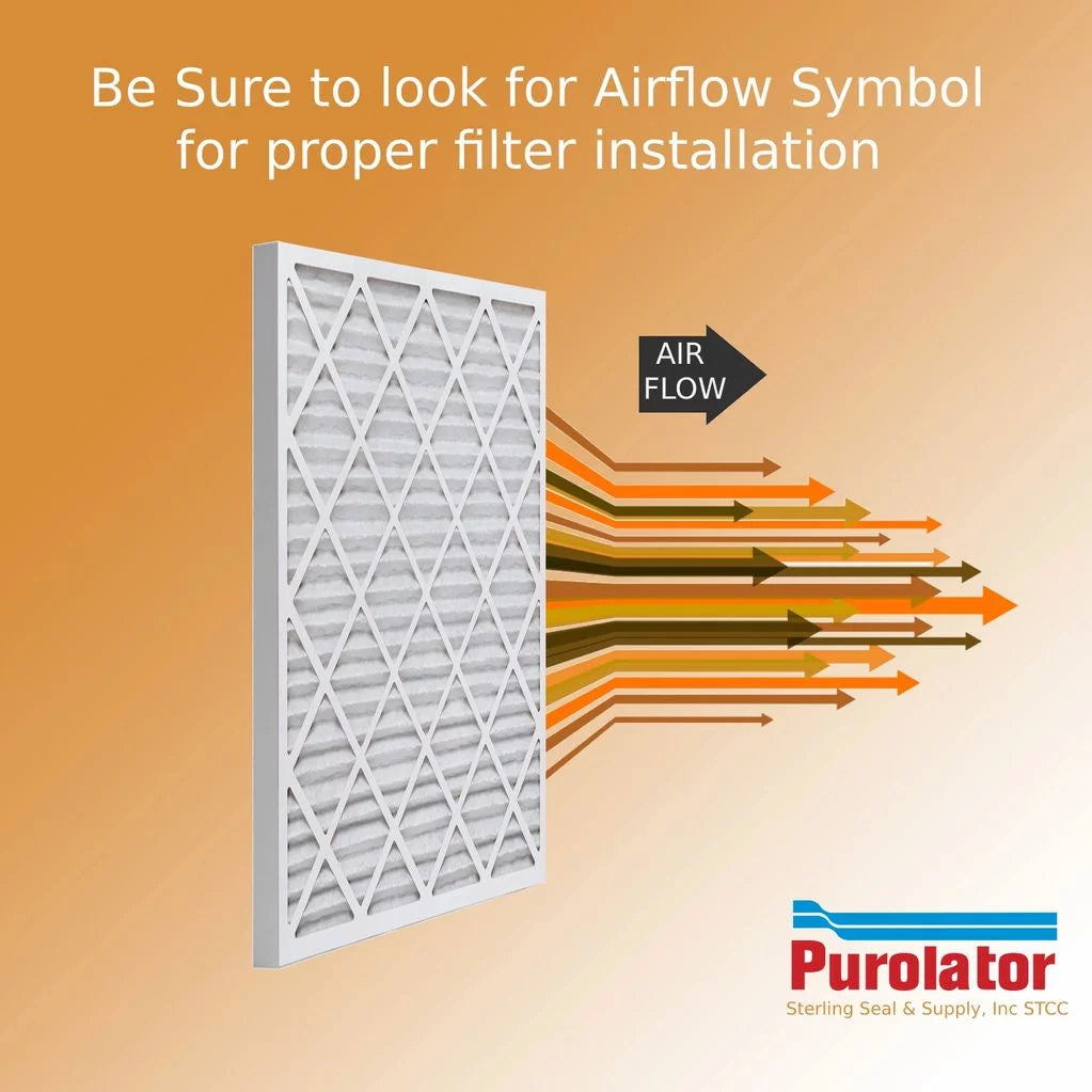 18x18x1 key pleat purolator air filter - merv 8 (6 pack)