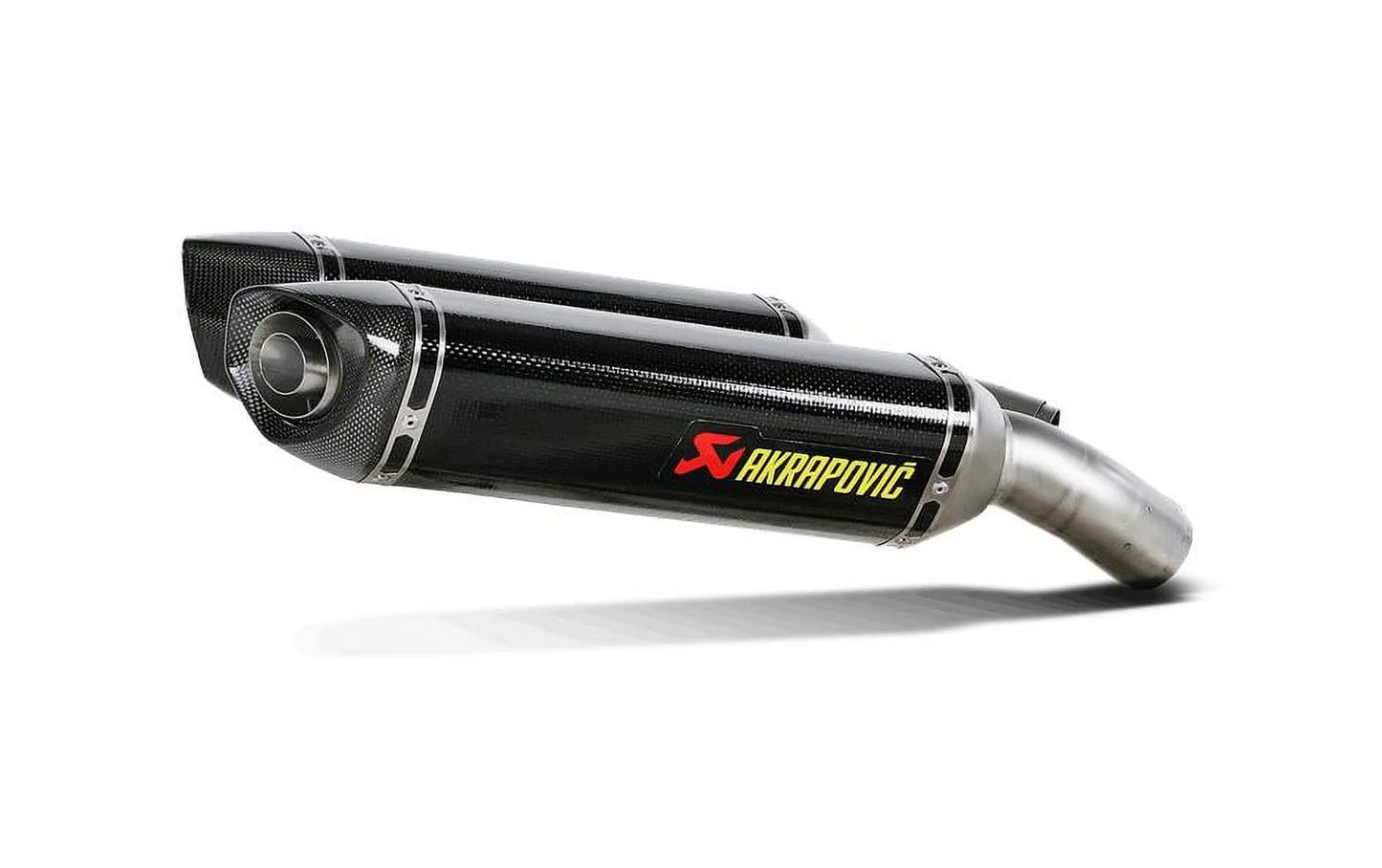 Akrapovic s-d10so3-zc slip-on line dual exhaust - carbon fiber mufflers