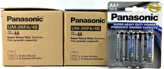 100pc panasonic aa batteries super heavy duty power carbon zinc double a battery 1.5v