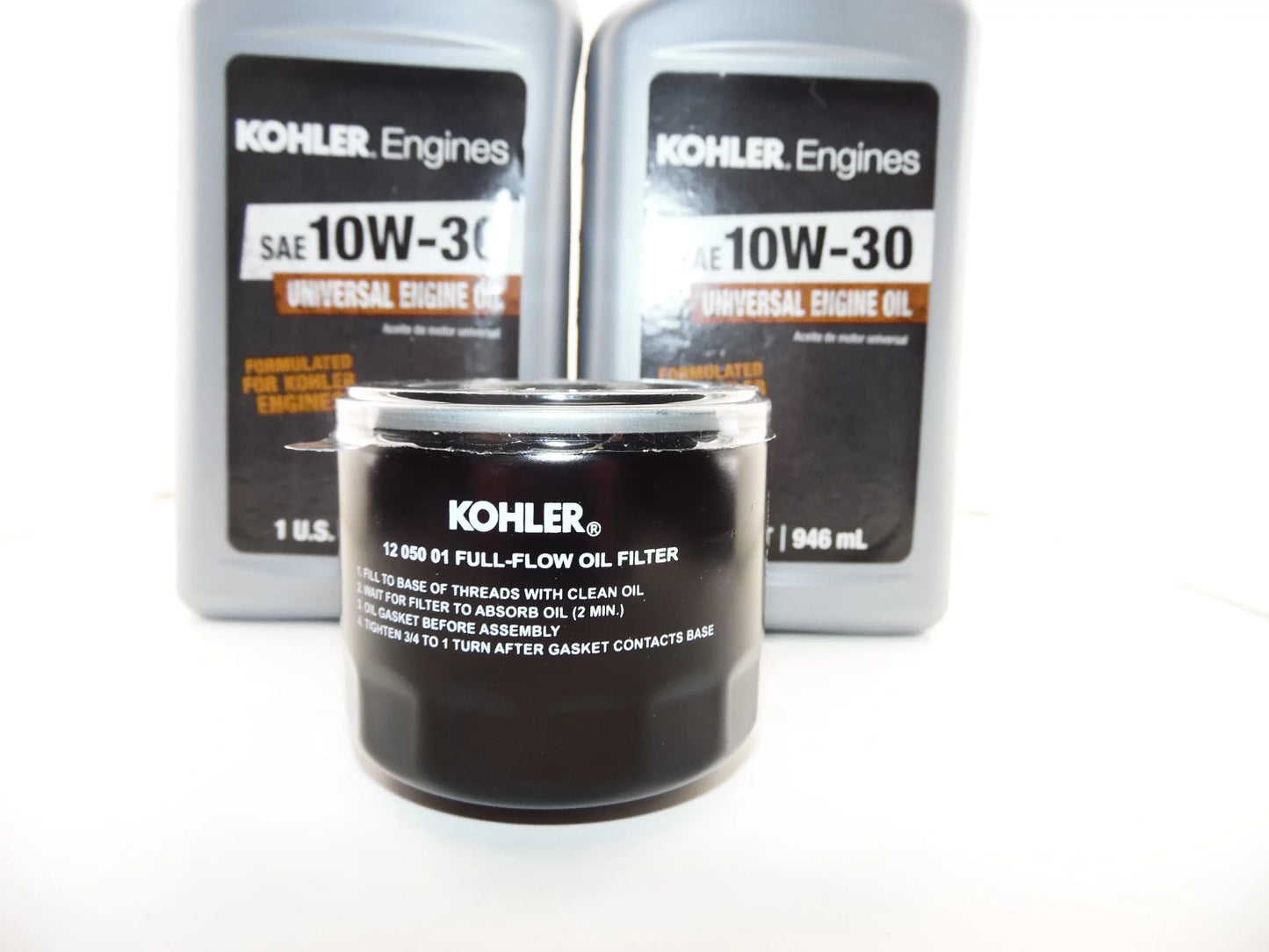 2qts. 10w30 kohler engine oil & (1) kohler 12 050 01-s1 oil filter