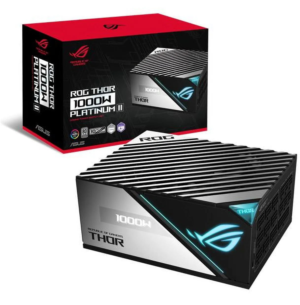 Asus rog thor rog-thor-1000p2-gaming 1000 w atx12v 80 plus platinum certified full modular power supply