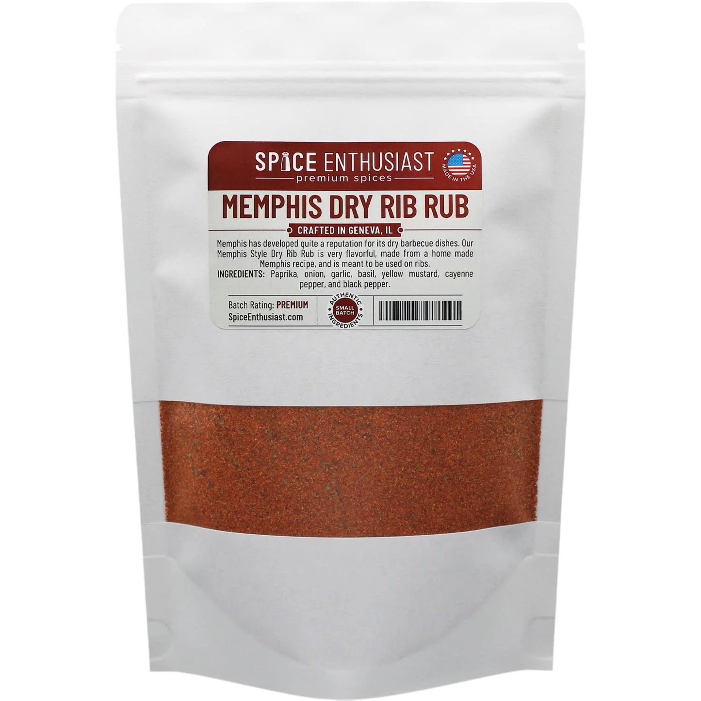 Spice enthusiast memphis style dry rib rub - 8 oz