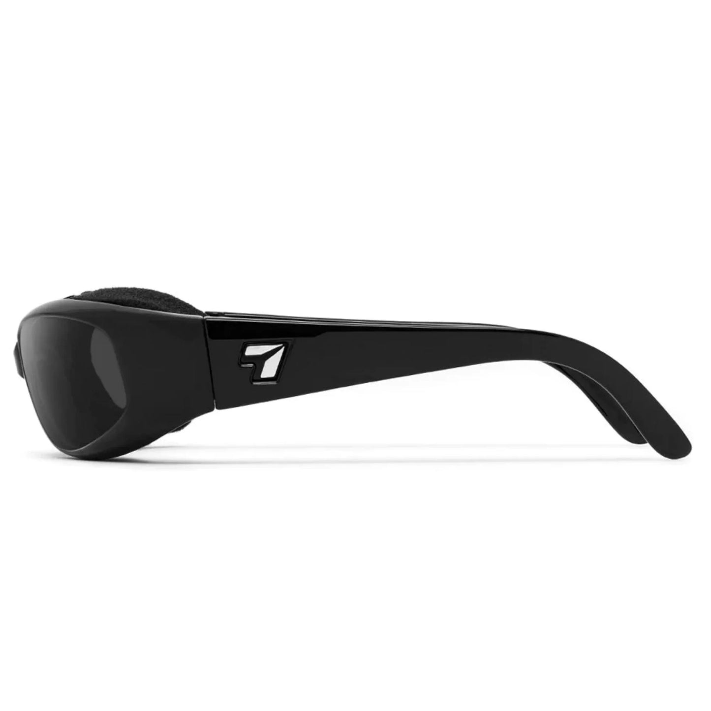 7 eye chubasco sunglasses, darkshift extra dark photochromic lens, glossy black