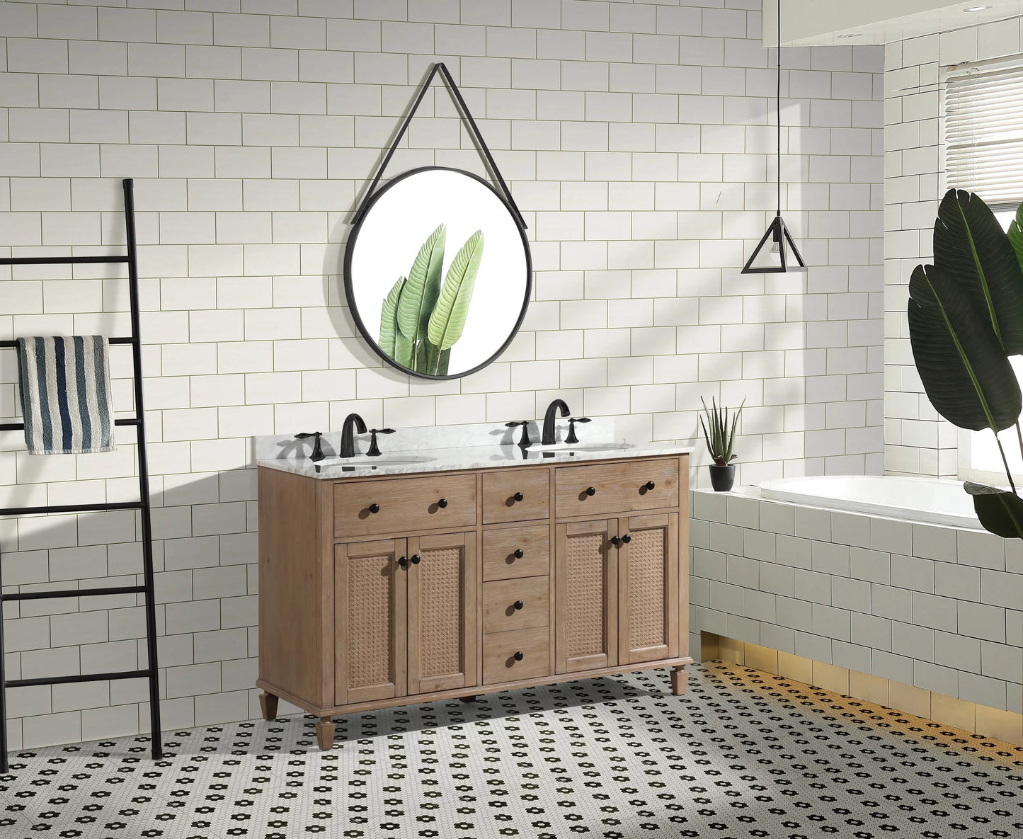 Annie 55 bathroom vanity weathered fir