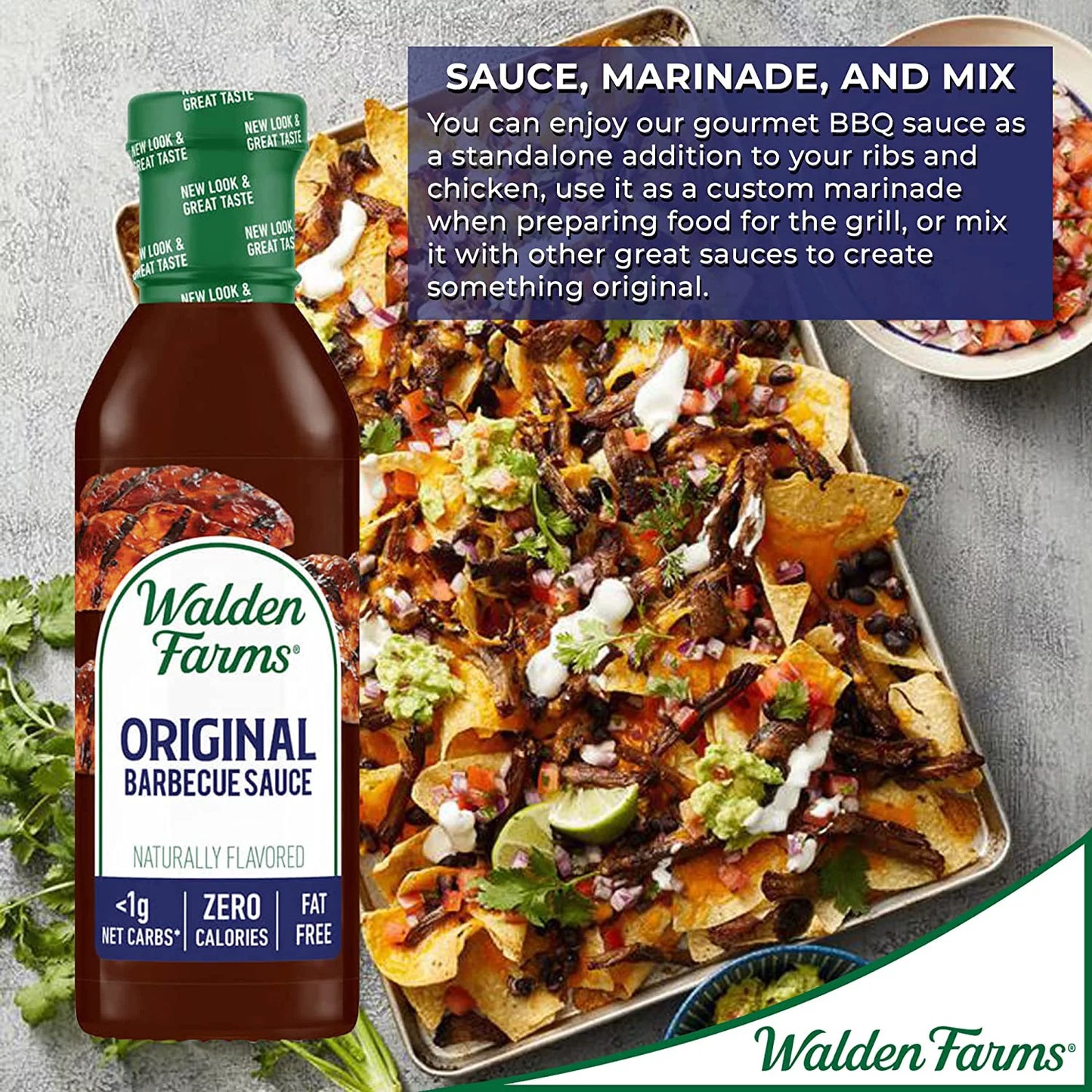 Walden farms calorie free barbecue sauce original 12 fl oz pack of 4