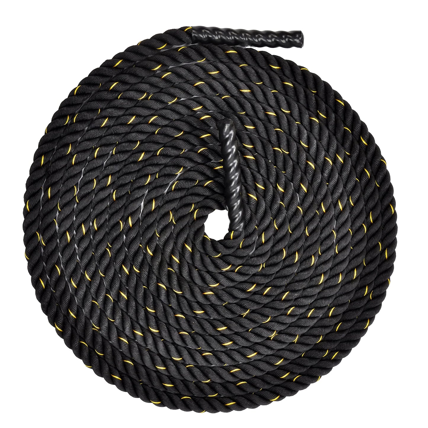 Balancefrom battle rope 1.5 inch diameter poly dacron 30 ft length, heavy ropes for home gym and workout