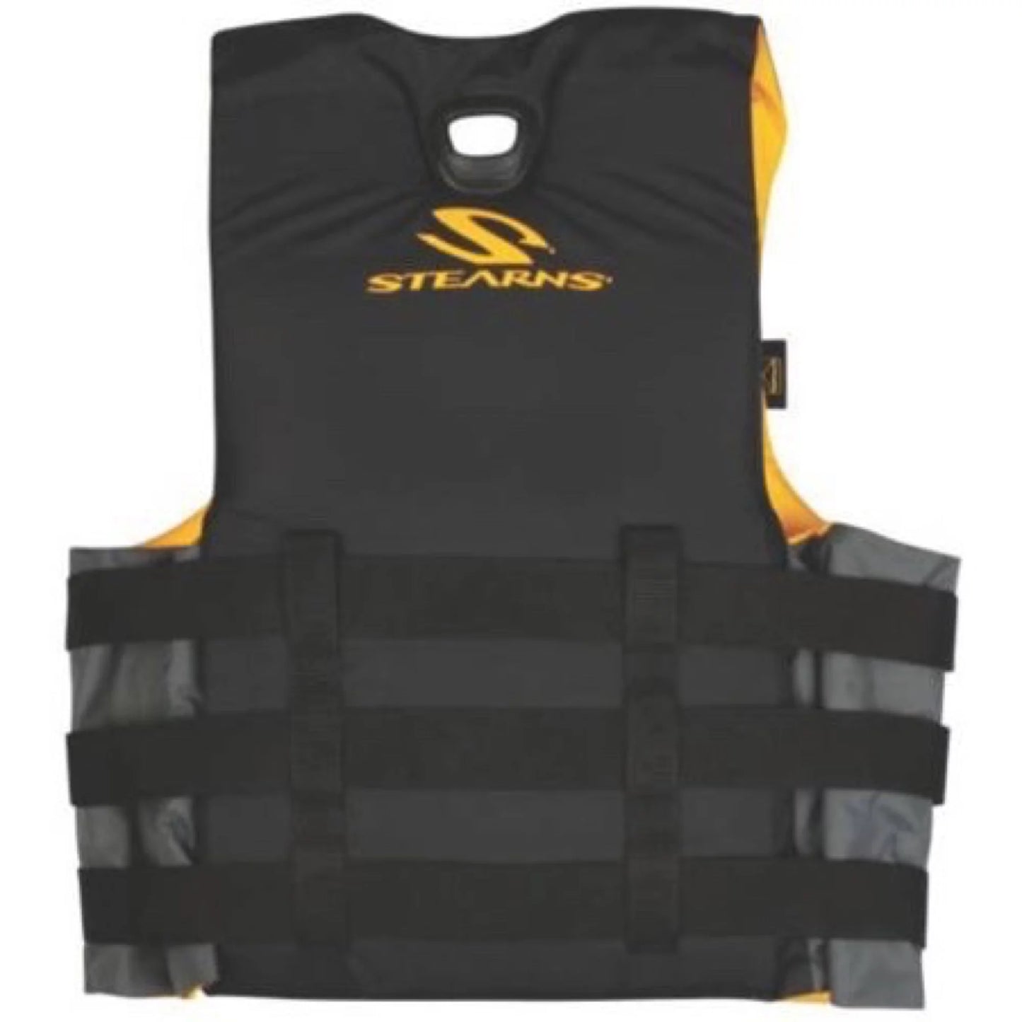 Stearns men's infinity nylon life vest for adults 90+ pounds, 2xl/3xl, yellow/gray