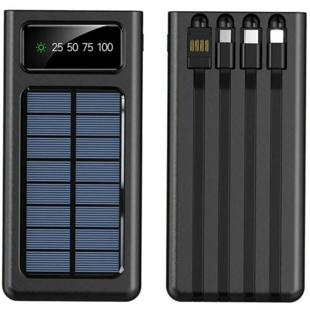 20000mah portable charger,one of the smallest and lightest 20000ah power banks, ultra-compact, high-speed charging technology phone charger for iphone, samsung and more.black