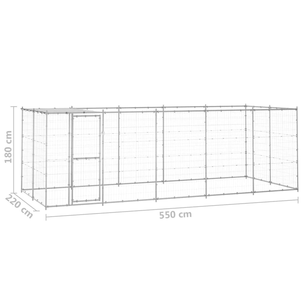 Anself galvanized steel with roof 130.2 ft²