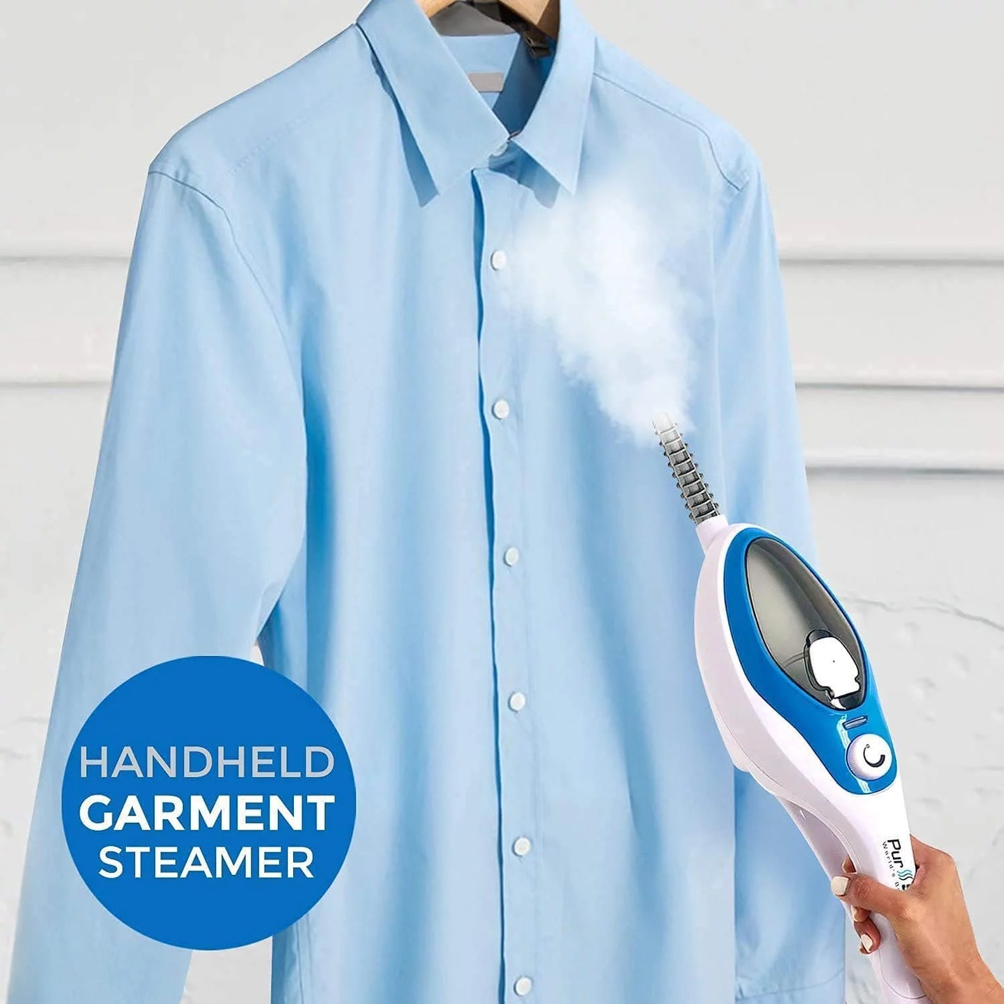 Steam mop cleaner 10-in-1 with convenient detachable handheld unit use on laminate, carpet