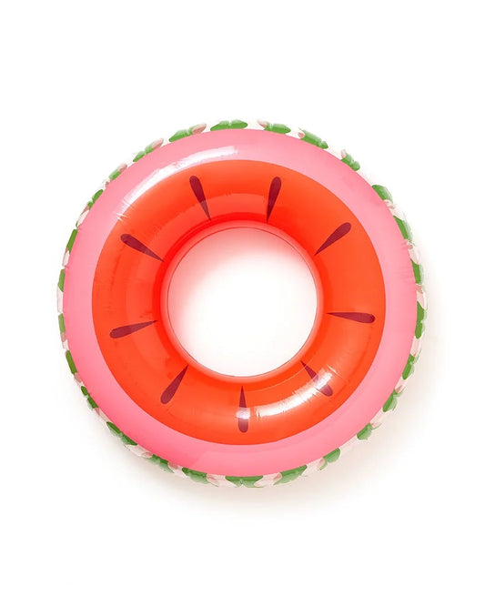 Ban.do float on! giant inner tube, watermelon pool float, large inflatable tube, adult floats for pool, watermelon