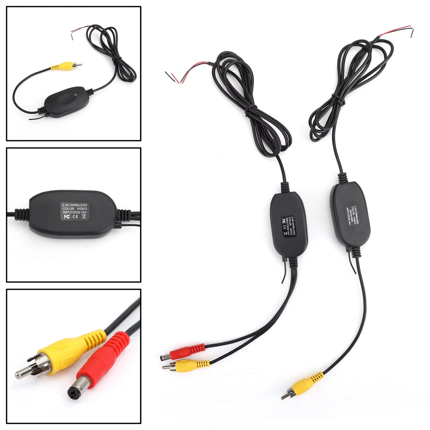 Wireless 170° cmos car rear view backup camera reverse 4 led night view