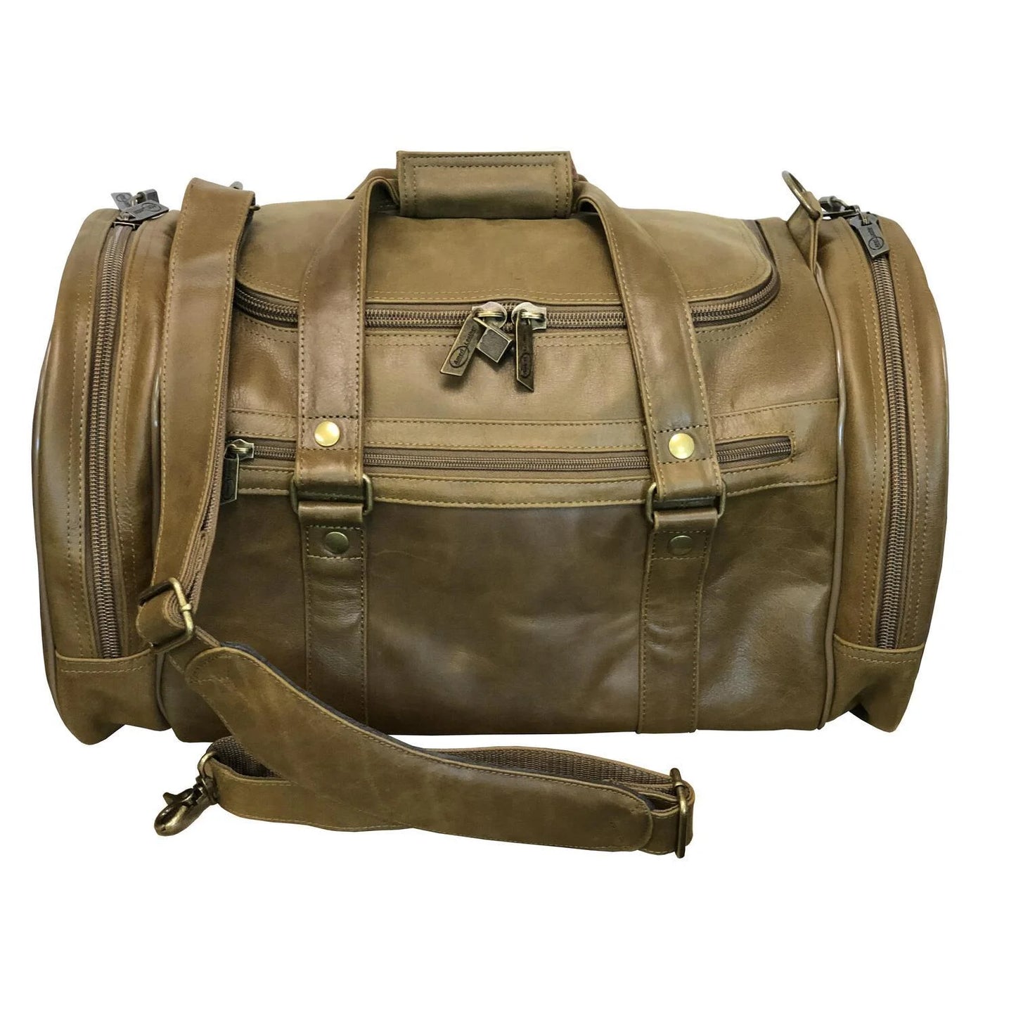 22 leather jumbo duffel